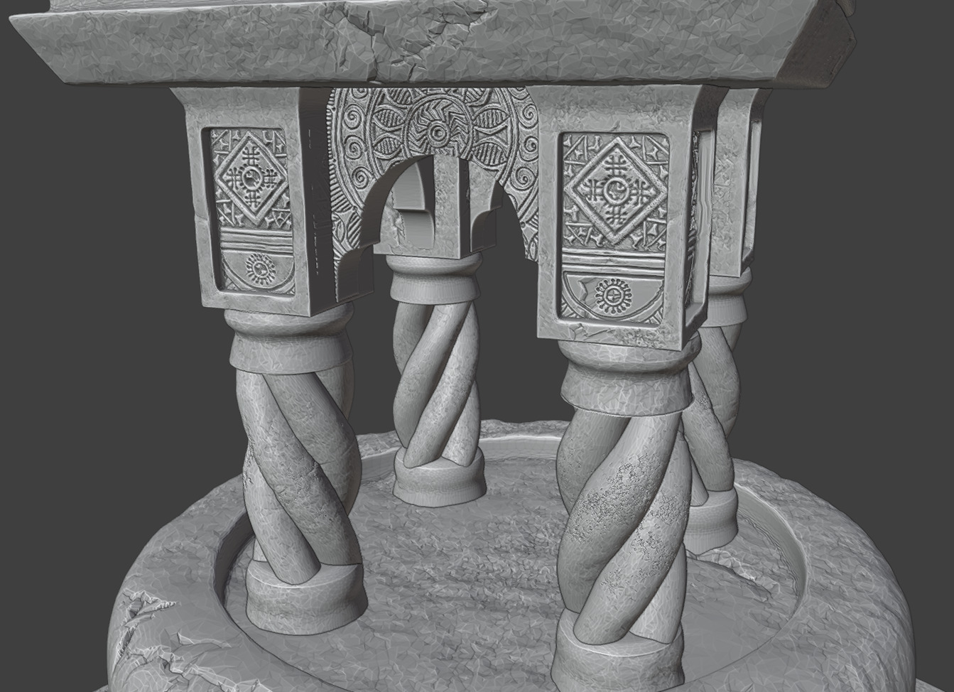 Fountain 3D print model_8
