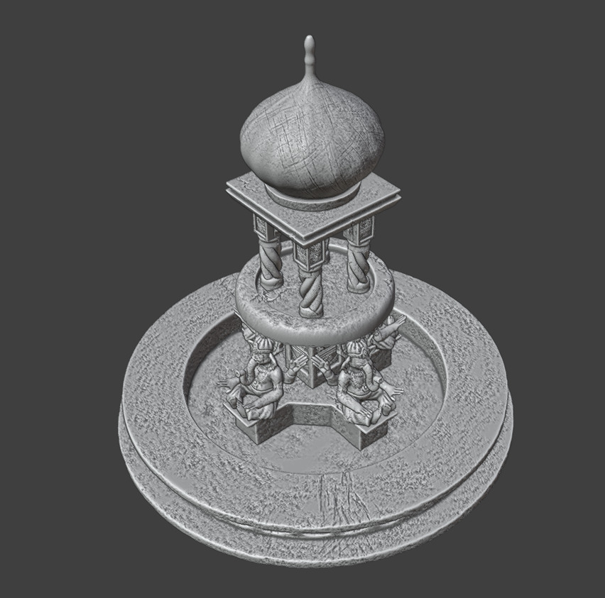 Fountain 3D print model_10