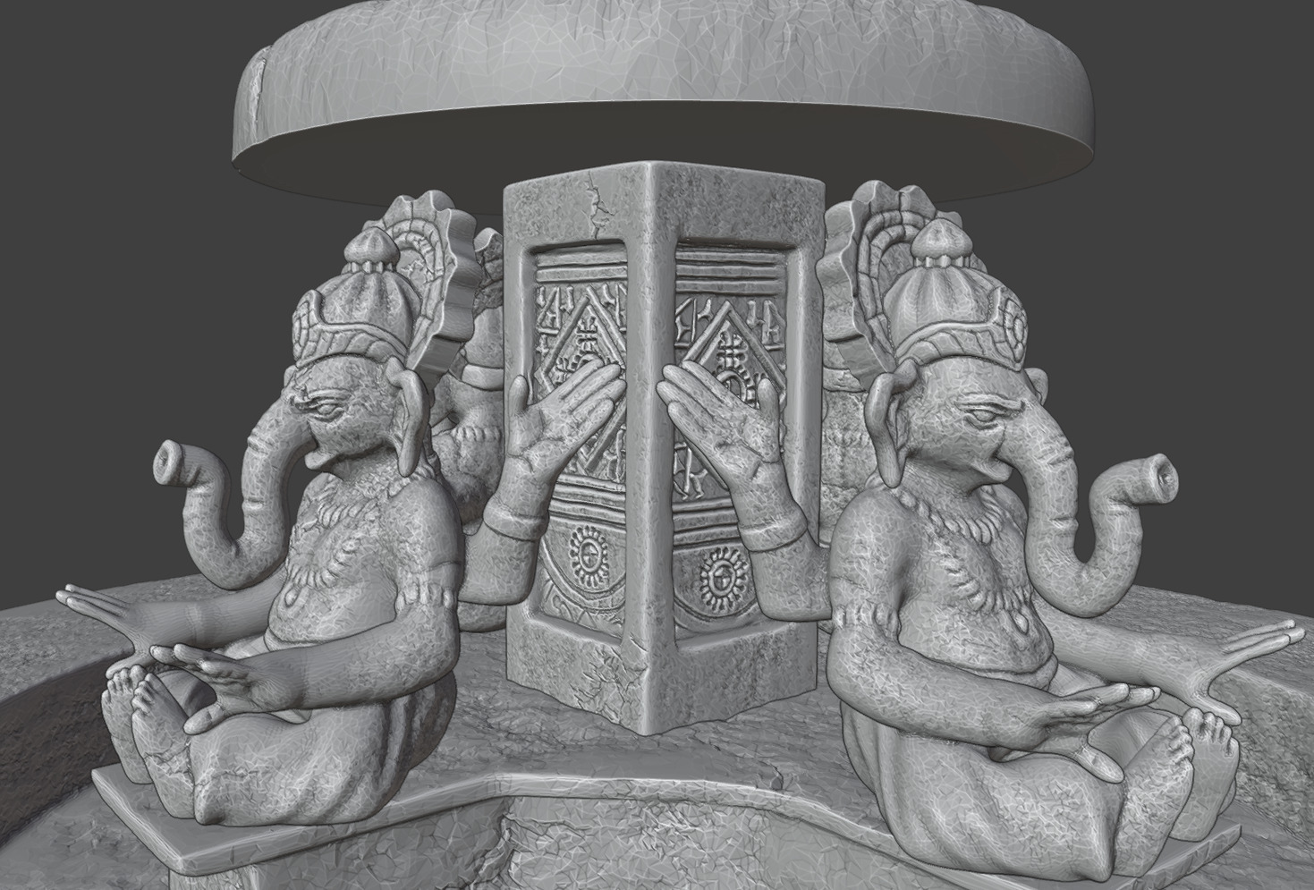 Fountain 3D print model_7