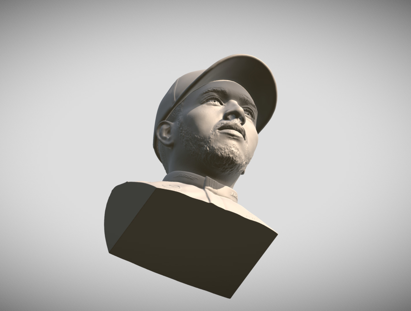 Lewis Hamilton bust 3D print model_15