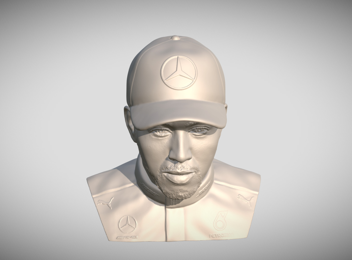 Lewis Hamilton bust 3D print model_13