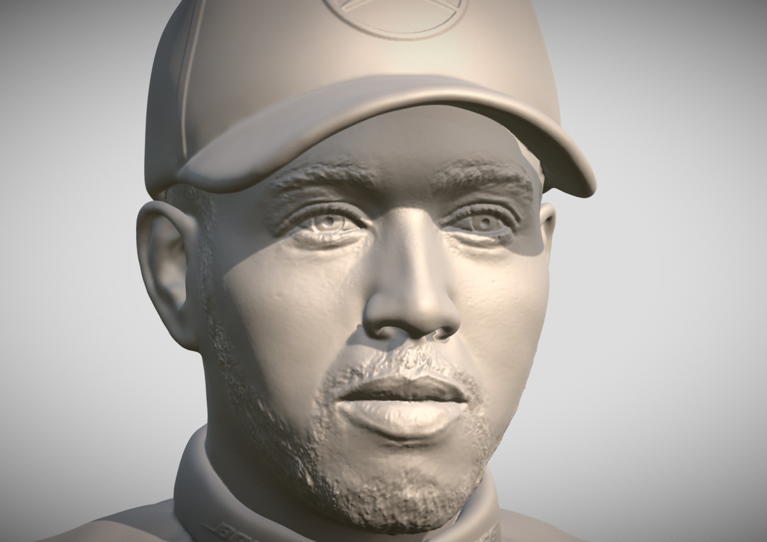 Lewis Hamilton bust 3D print model_11