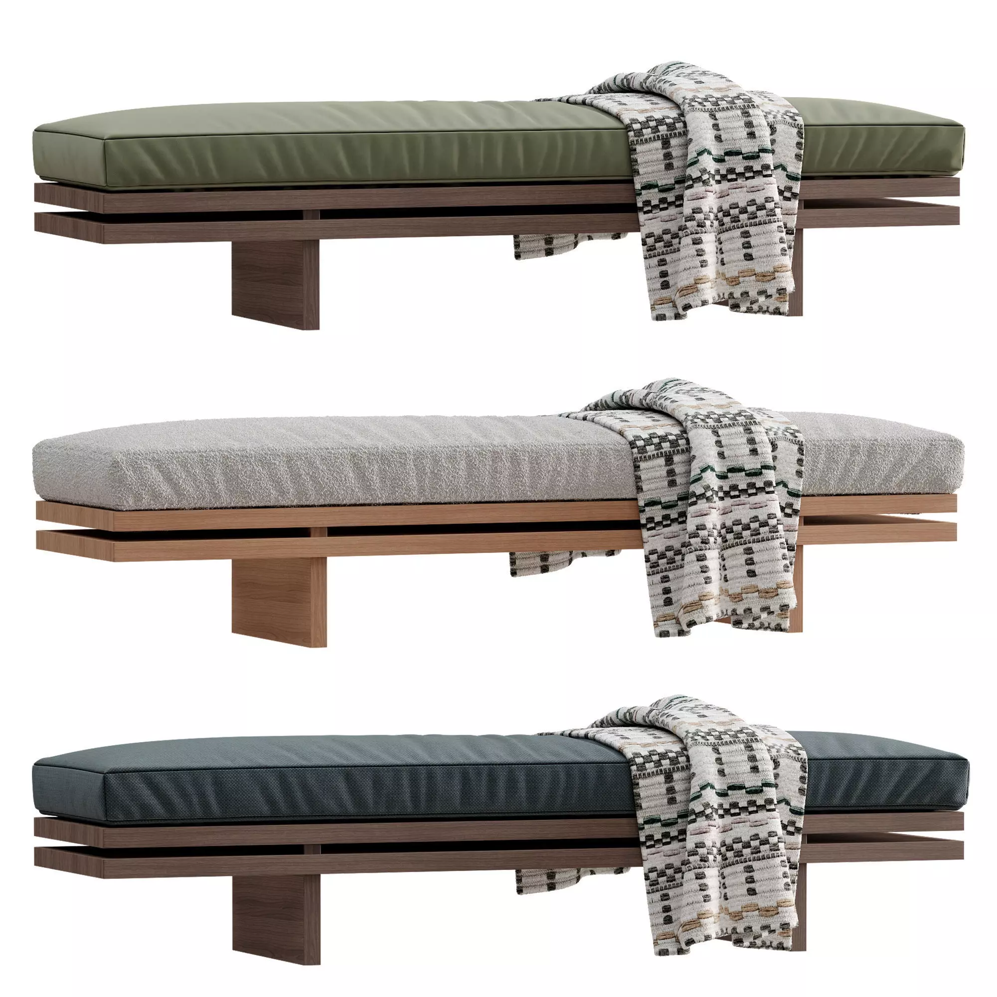 Bench Edo By Manner Matter 3D model_0