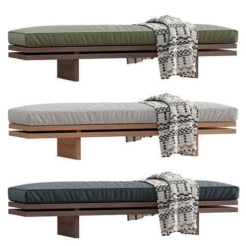 Bench Edo By Manner Matter 3D model