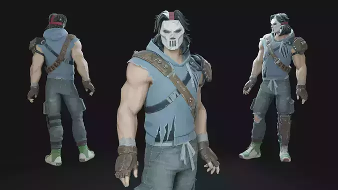 Casey Jones Animation-Ready Vigilante Fighter