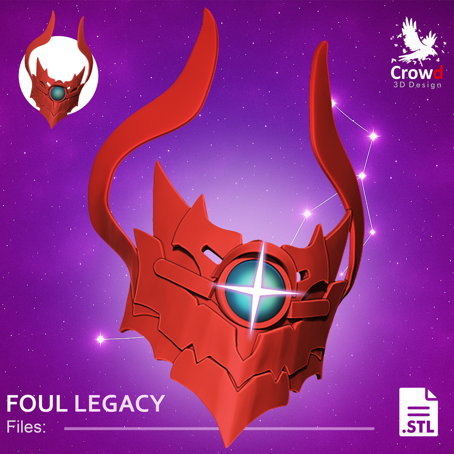 FOUL LEGACY MASK 3D print model_5