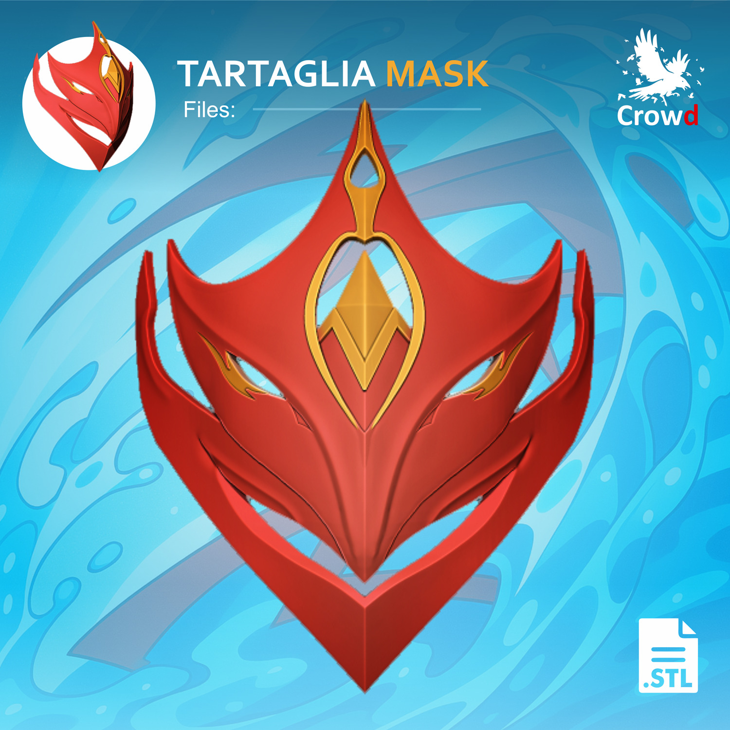 TARTAGLIA MASK 3D print model_3