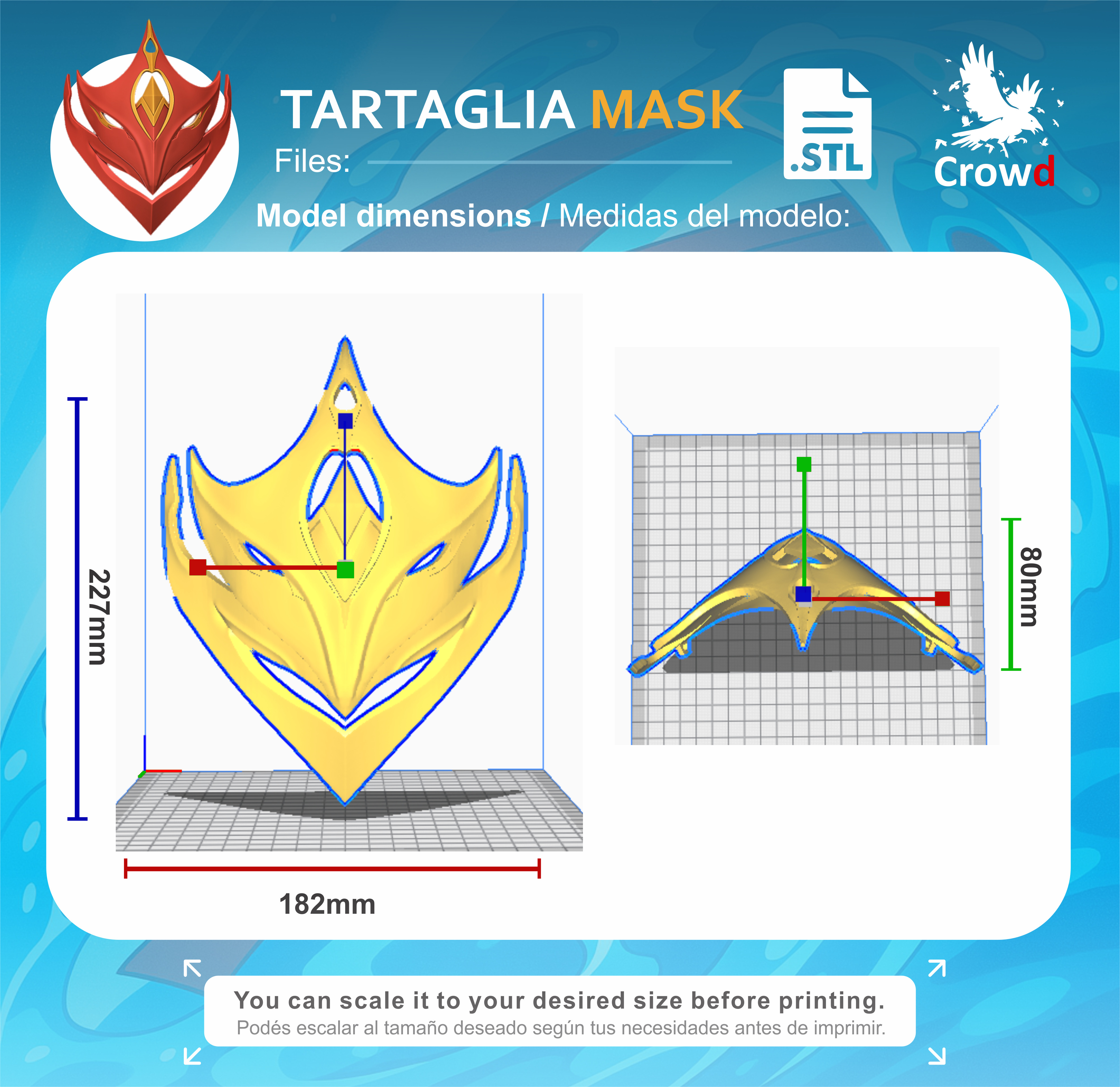 TARTAGLIA MASK 3D print model_6