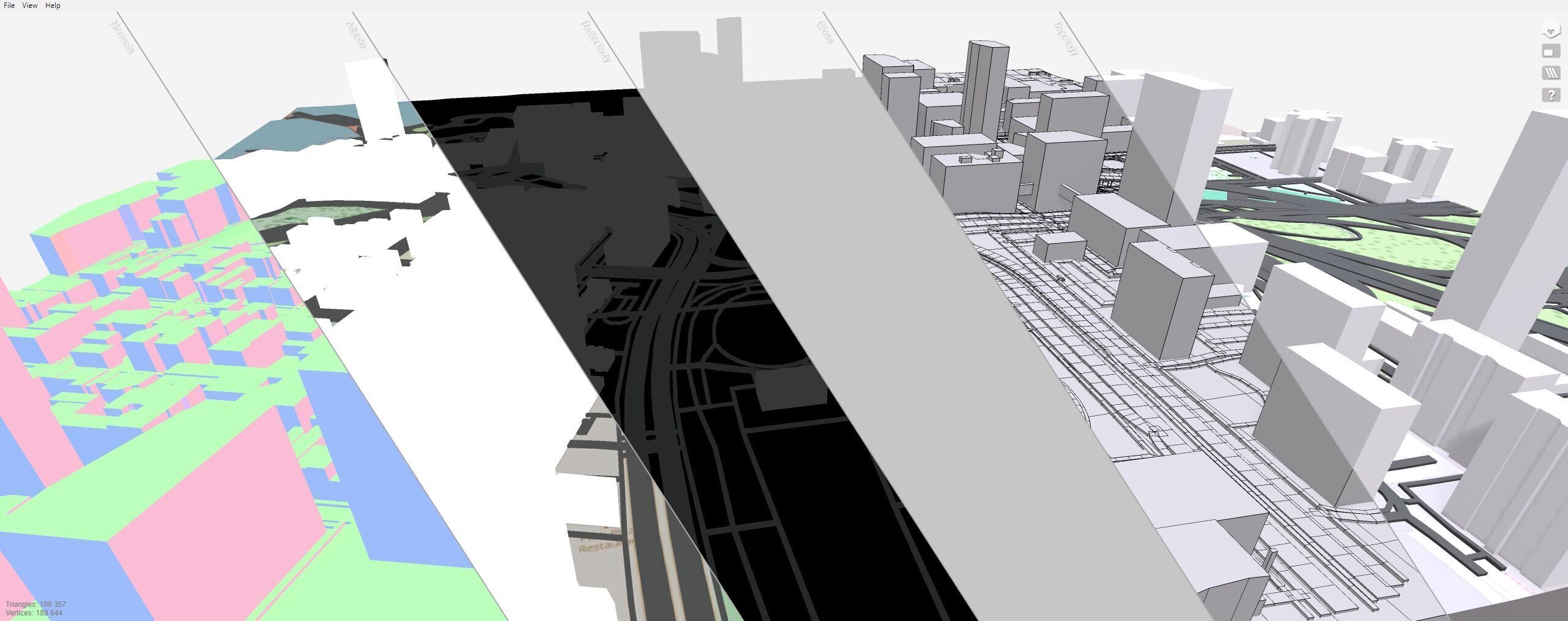 Cityscape New York Downtown 3D model_12