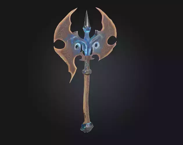 Frostbite Battleaxe  The Chill of War 3D model