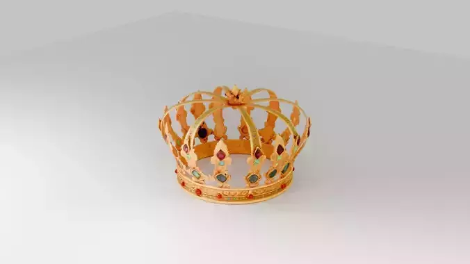 Fantasy Royal Crown - High-Quality 3D Model