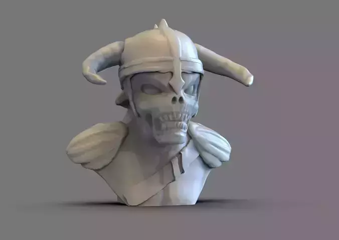 Skull Warrior Bust