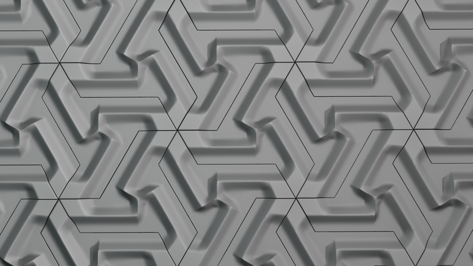 Modular Geometric Wall Panel 3D print model_10