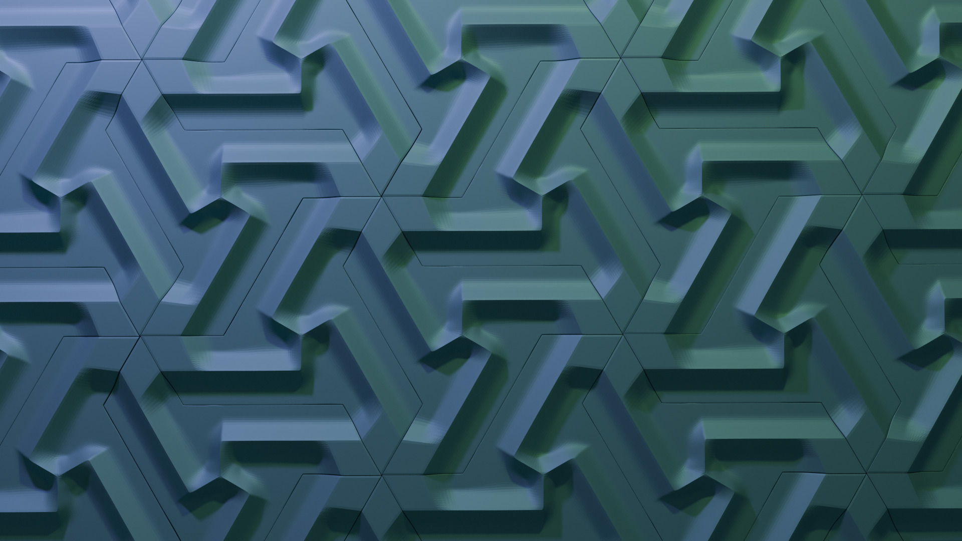 Modular Geometric Wall Panel 3D print model_8