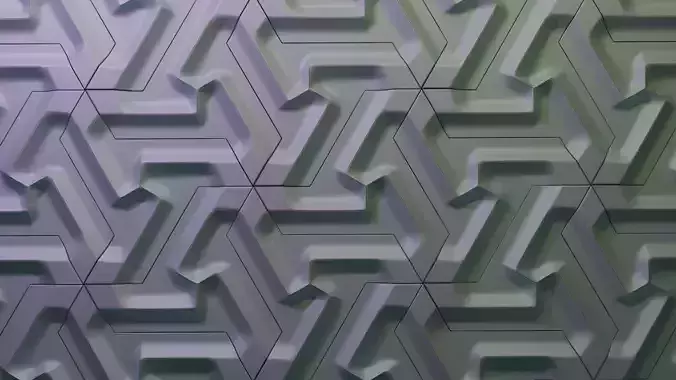 Modular Geometric Wall Panel 3D print model