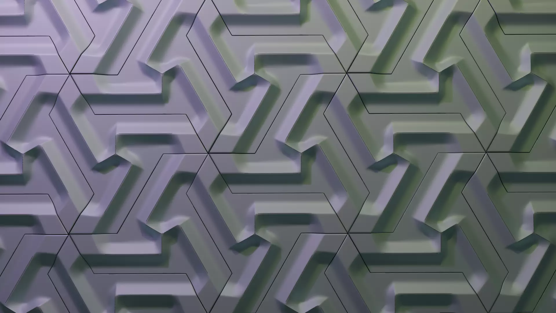 Modular Geometric Wall Panel 3D print model_0