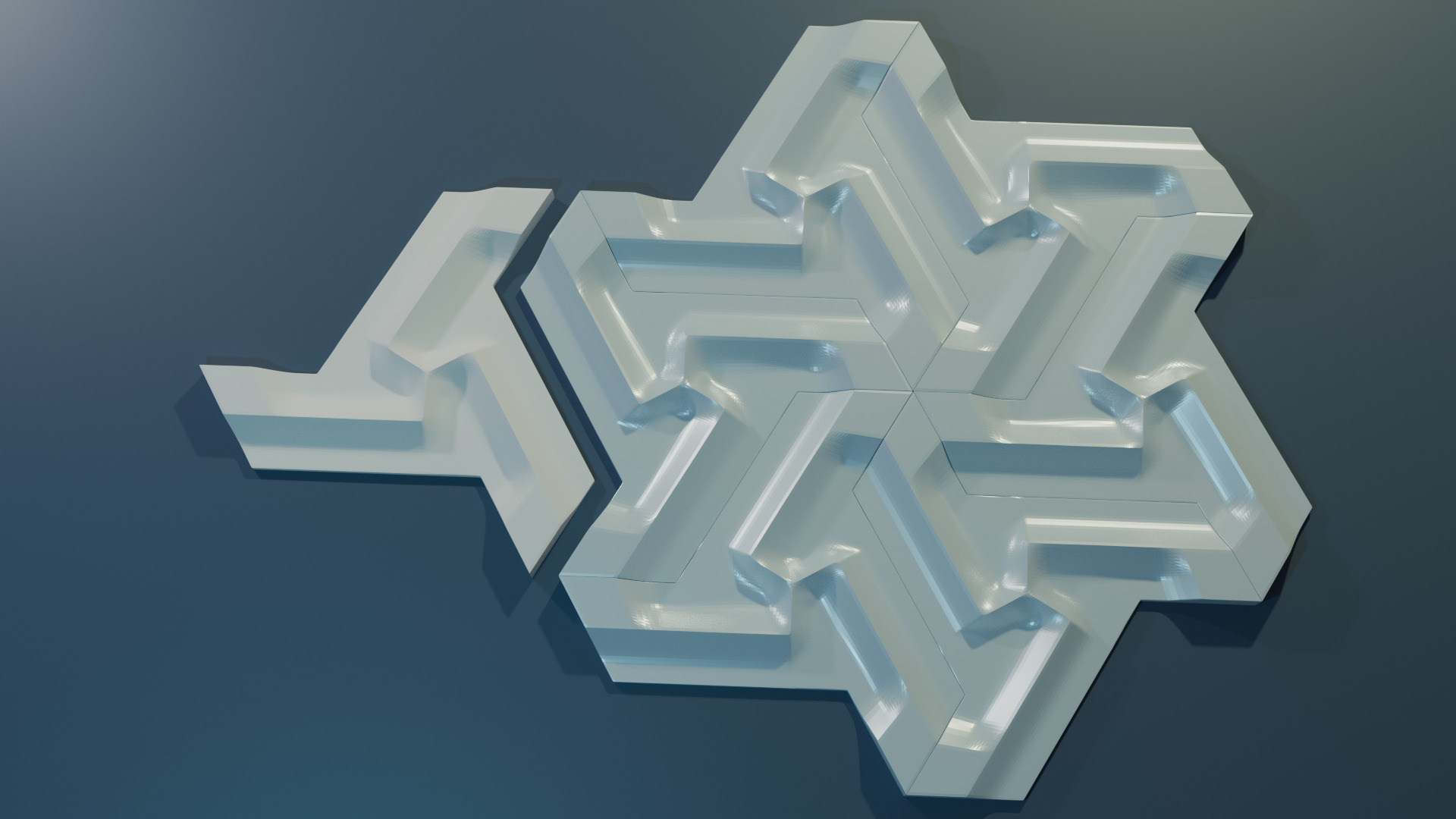 Modular Geometric Wall Panel 3D print model_5