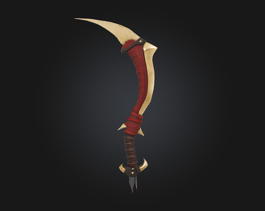 Razorbone Scythe The Reapers Wicked Embrace 3D model_1