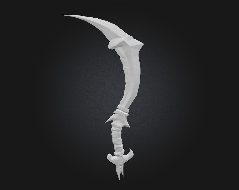 Razorbone Scythe The Reapers Wicked Embrace 3D model_6