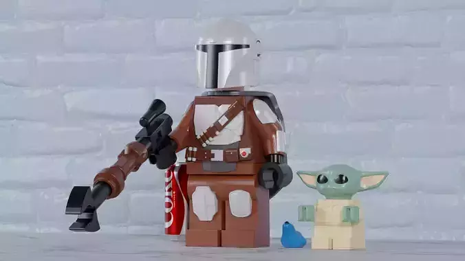 Lego Din Djarin Maxifig - Fully Articulated