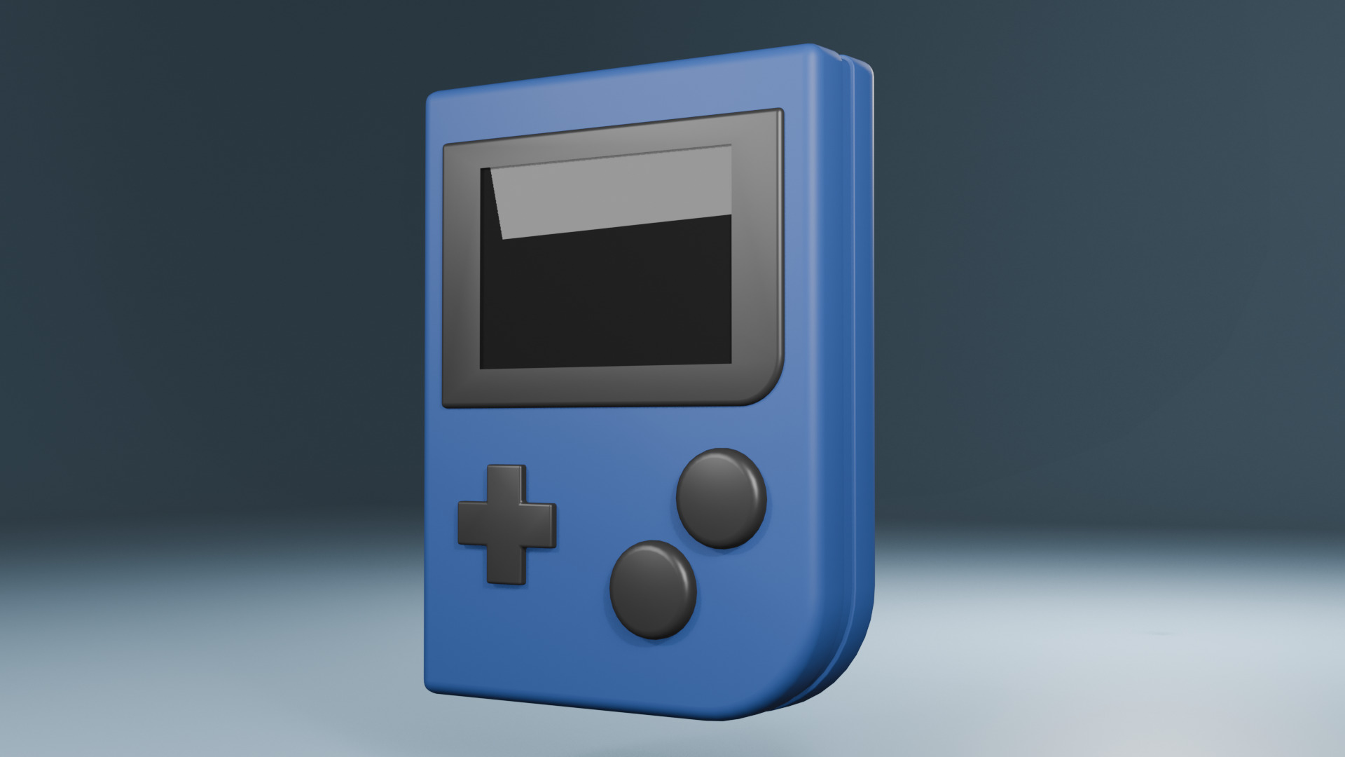 Portable Video Game Low Poly Low-poly 3D model_1