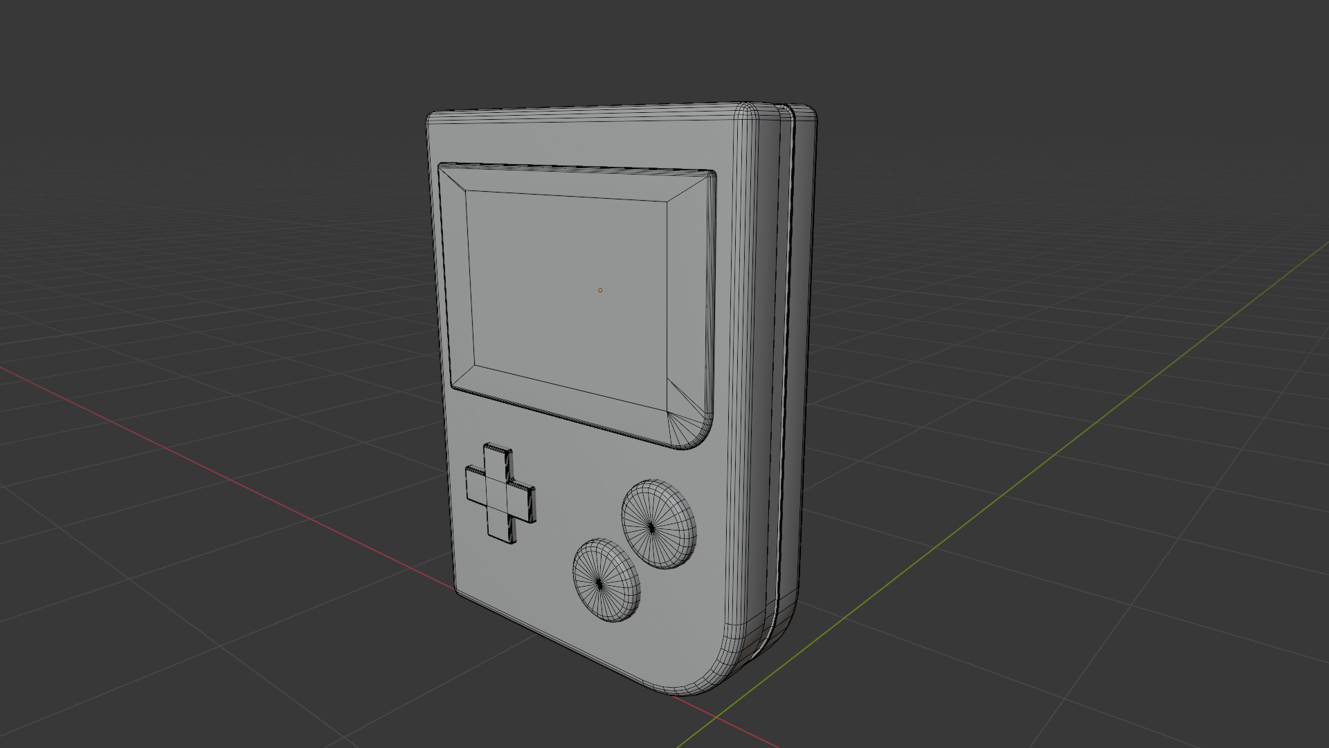 Portable Video Game Low Poly Low-poly 3D model_6