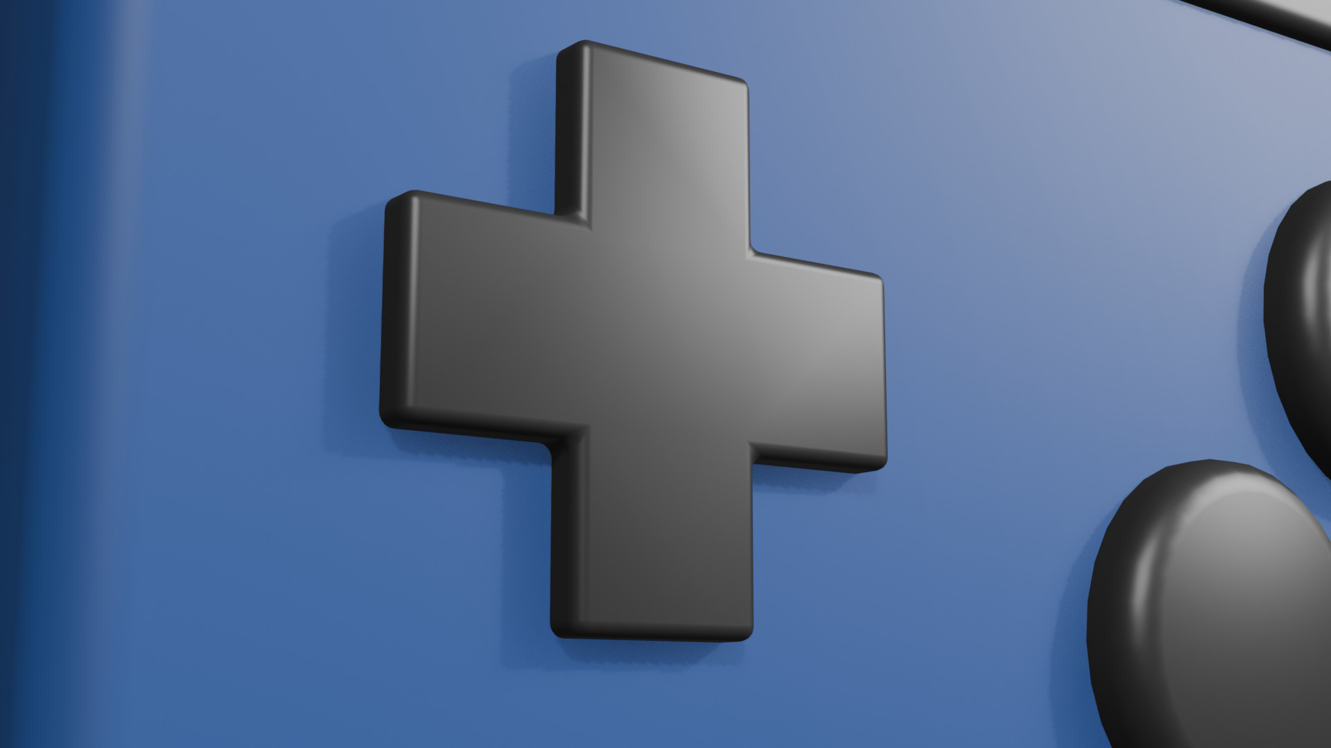 Portable Video Game Low Poly Low-poly 3D model_4