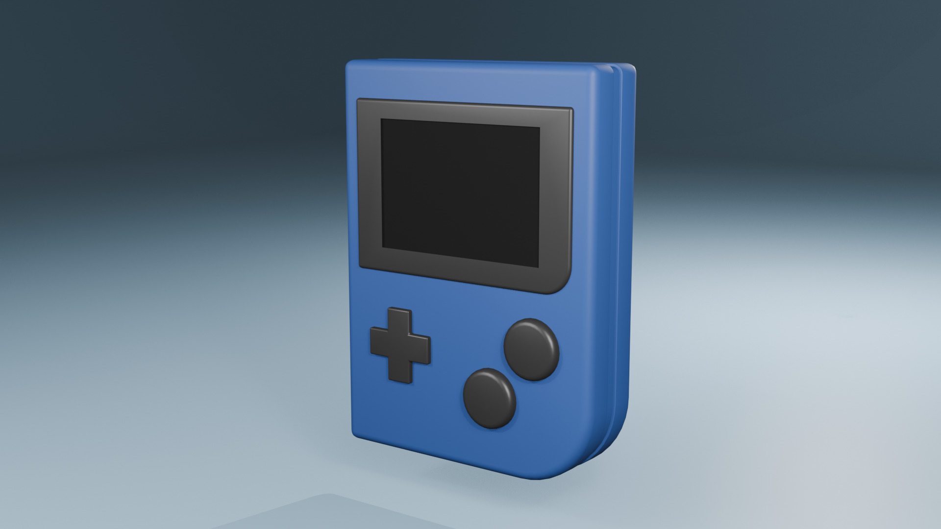 Portable Video Game Low Poly Low-poly 3D model_2