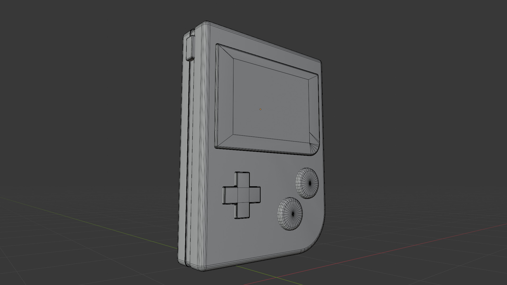 Portable Video Game Low Poly Low-poly 3D model_7