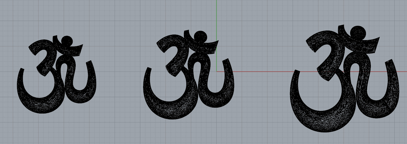 simple om locket  3D print model_11