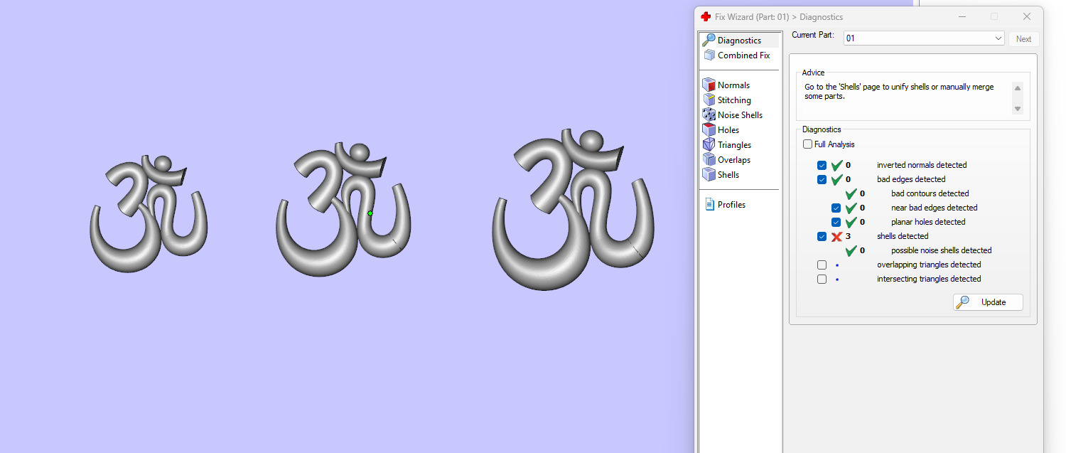 simple om locket  3D print model_8