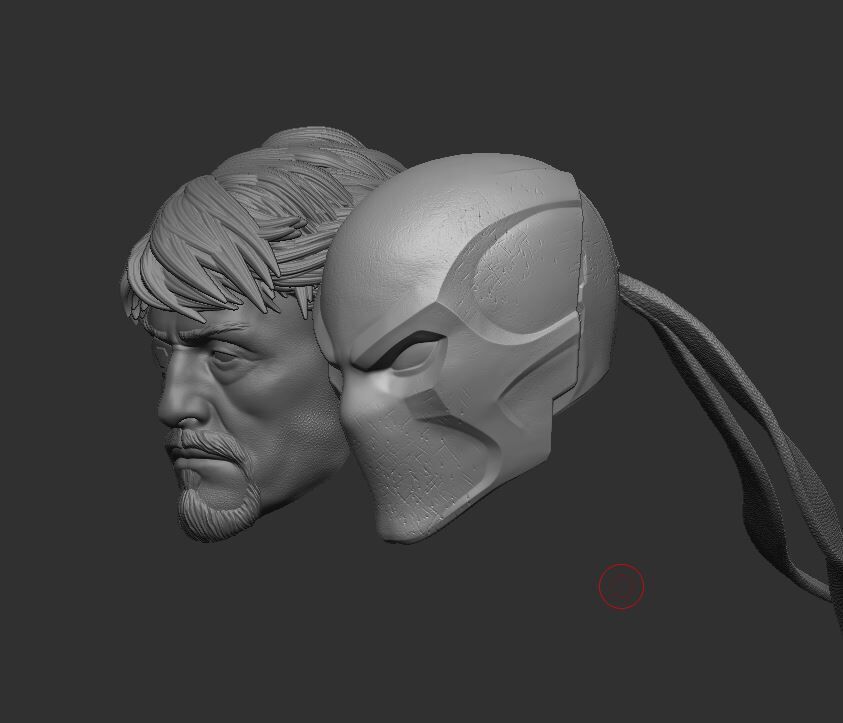 KTJL Deathstroke Headsculpt for Action Figures 3D print model_2