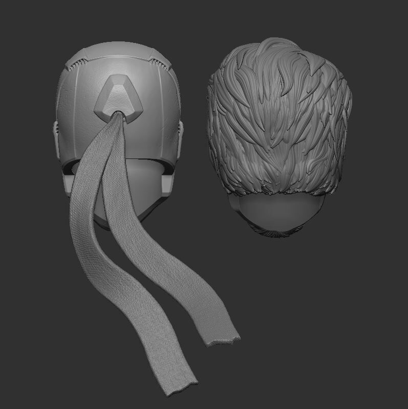 KTJL Deathstroke Headsculpt for Action Figures 3D print model_3