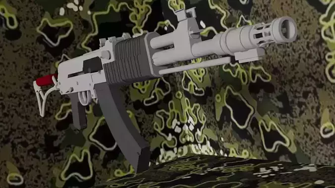 Low Effort Lantan Rifle 3D model