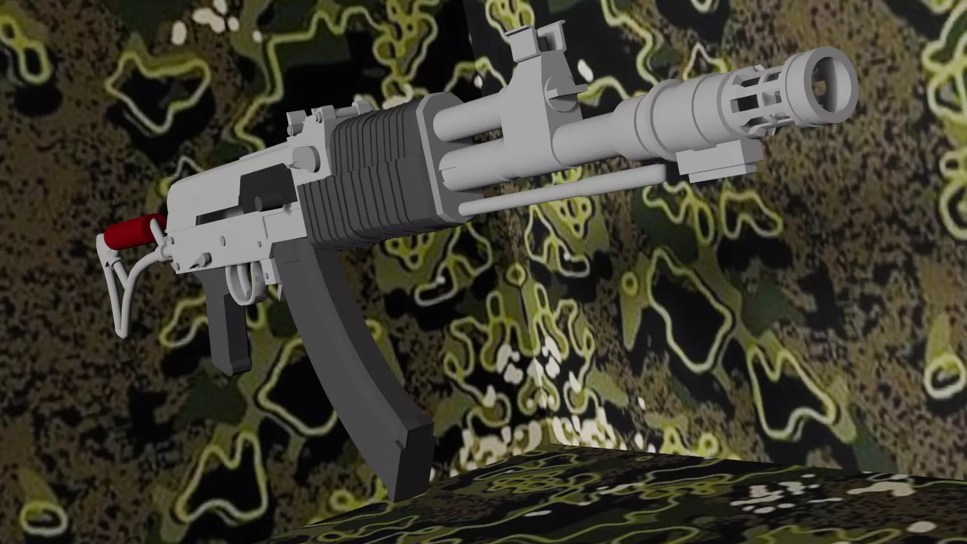 Low Effort Lantan Rifle 3D model_0