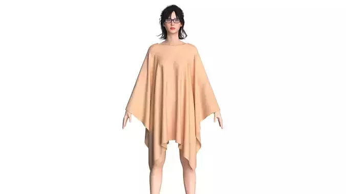 Girls Cape Dress V2
