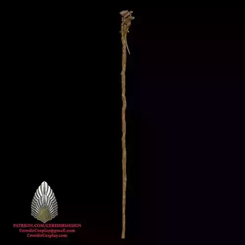 Gandalf the Grey Staff lord of the rings 3D DIGITAL DOWNLOAD