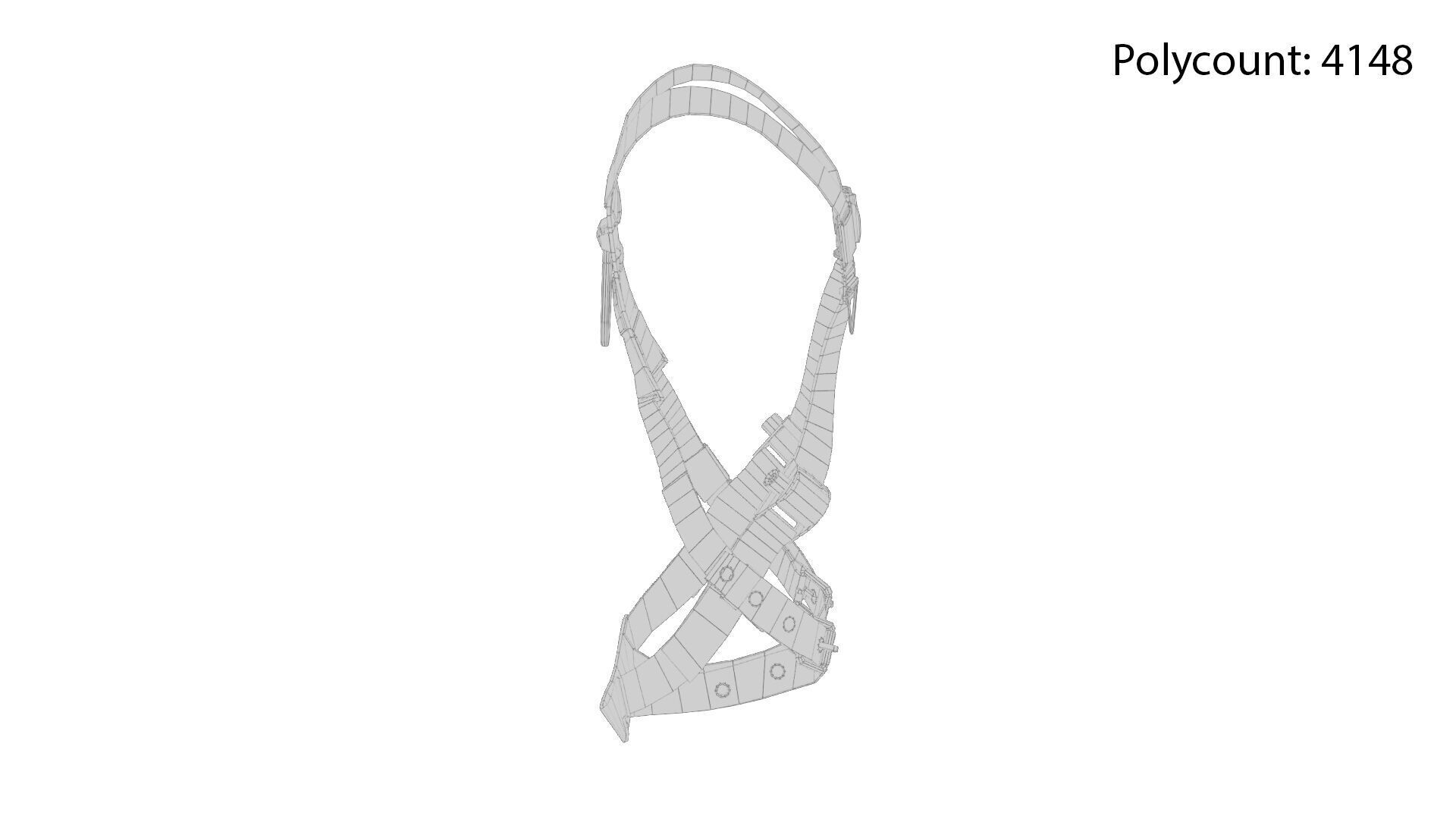 Safety Harness Low-poly 3D model_17