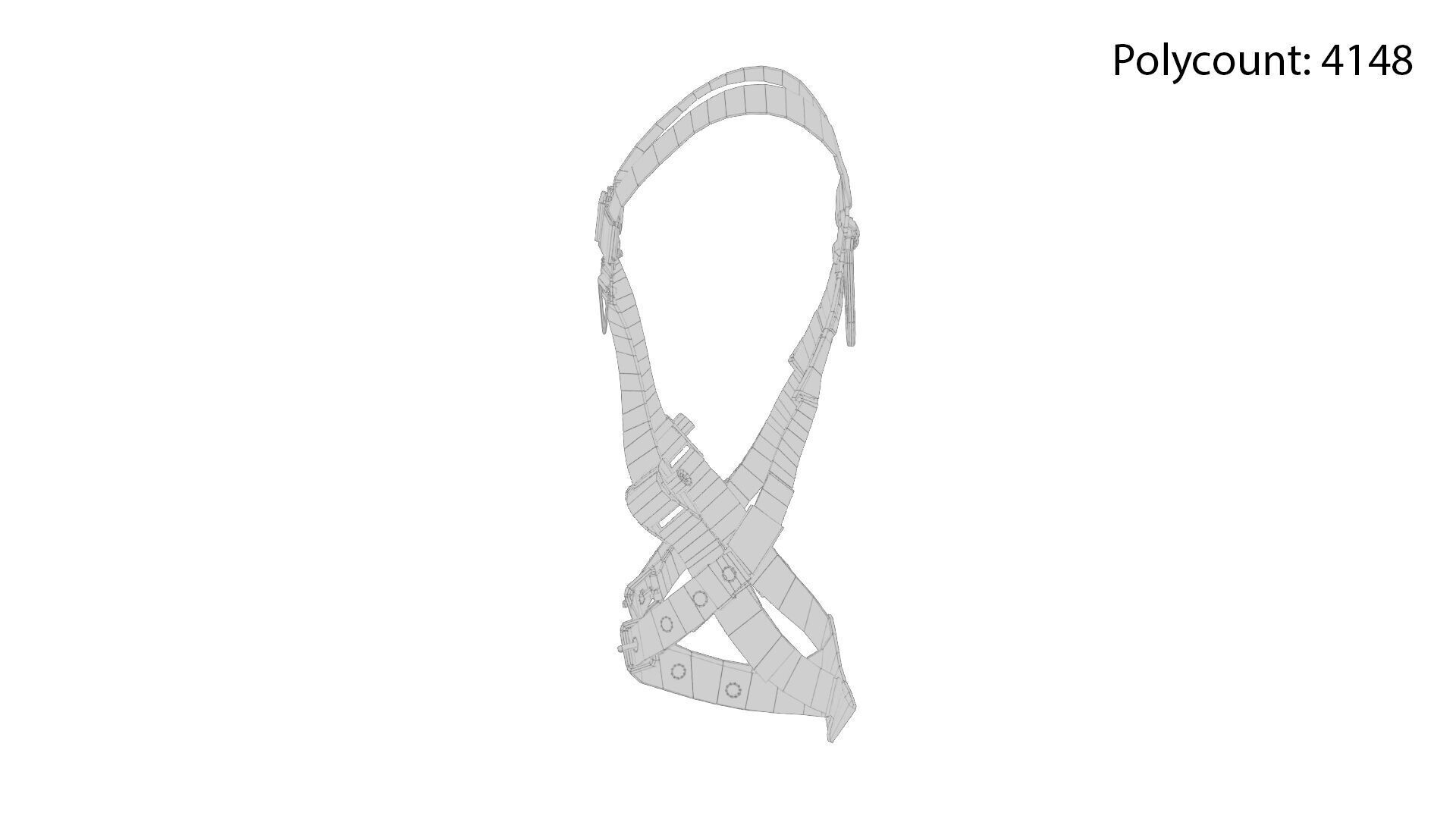 Safety Harness Low-poly 3D model_13