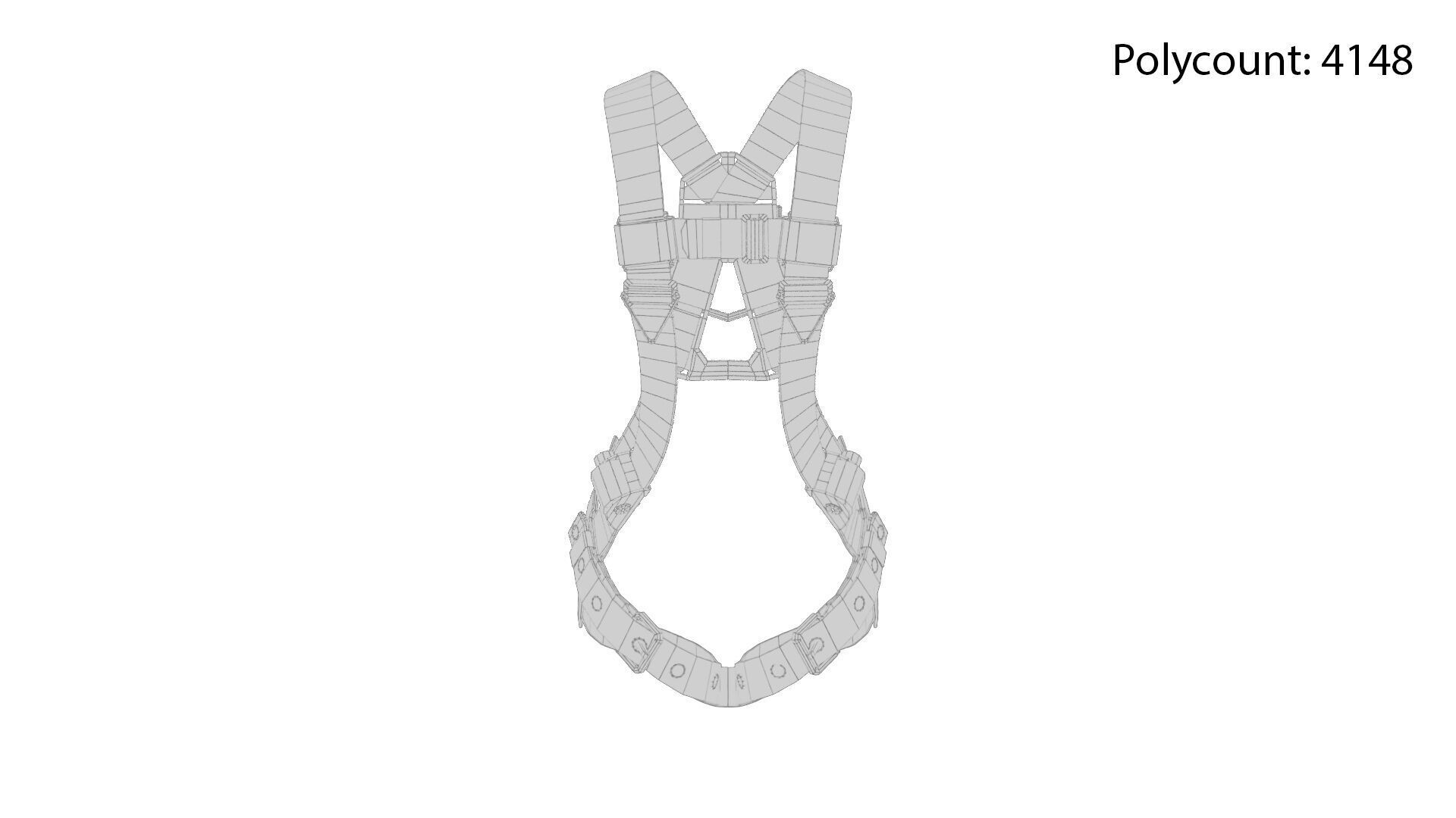 Safety Harness Low-poly 3D model_11