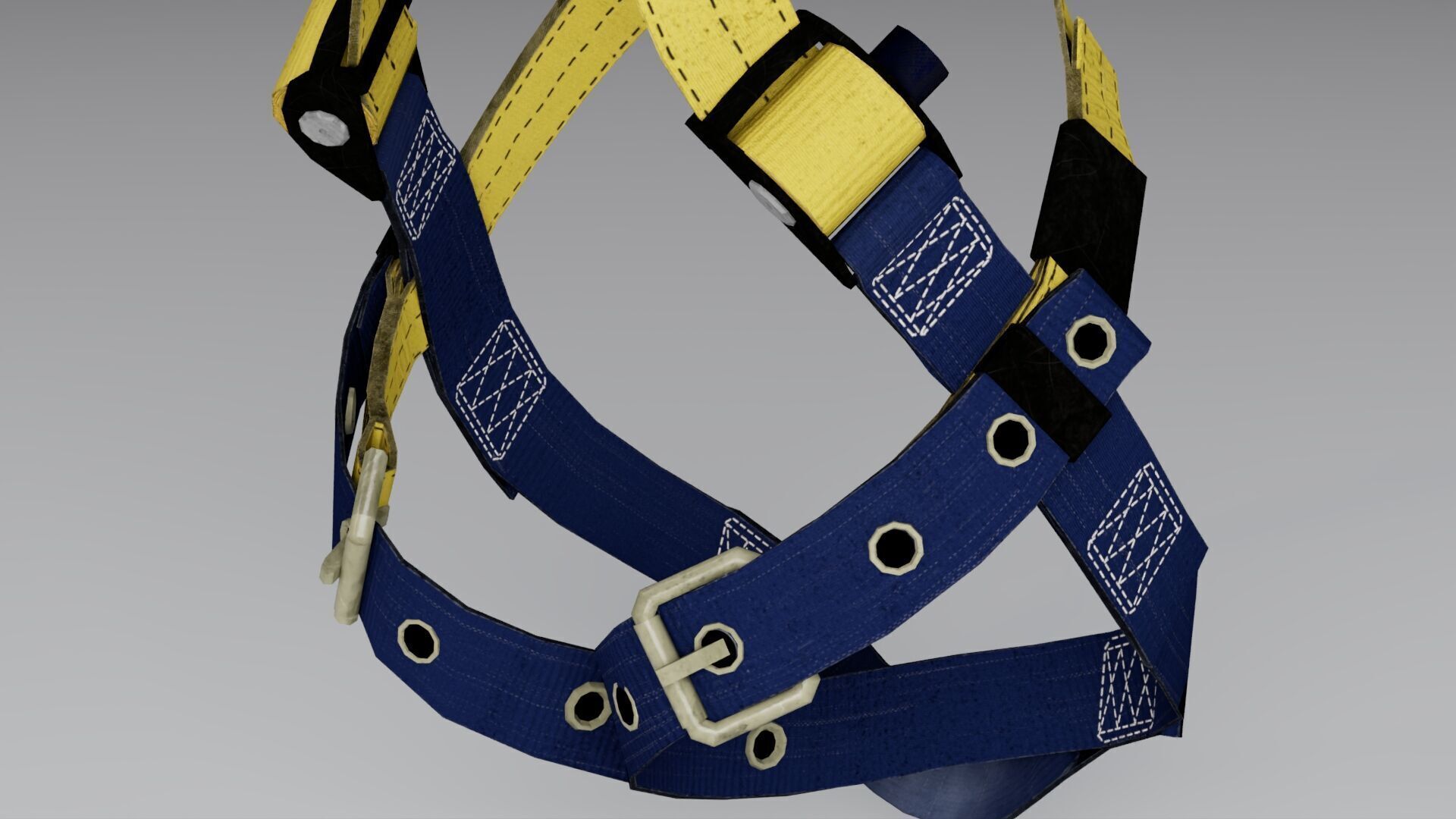 Safety Harness Low-poly 3D model_9