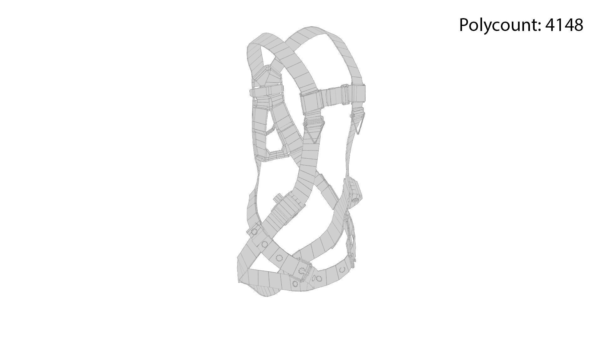 Safety Harness Low-poly 3D model_18