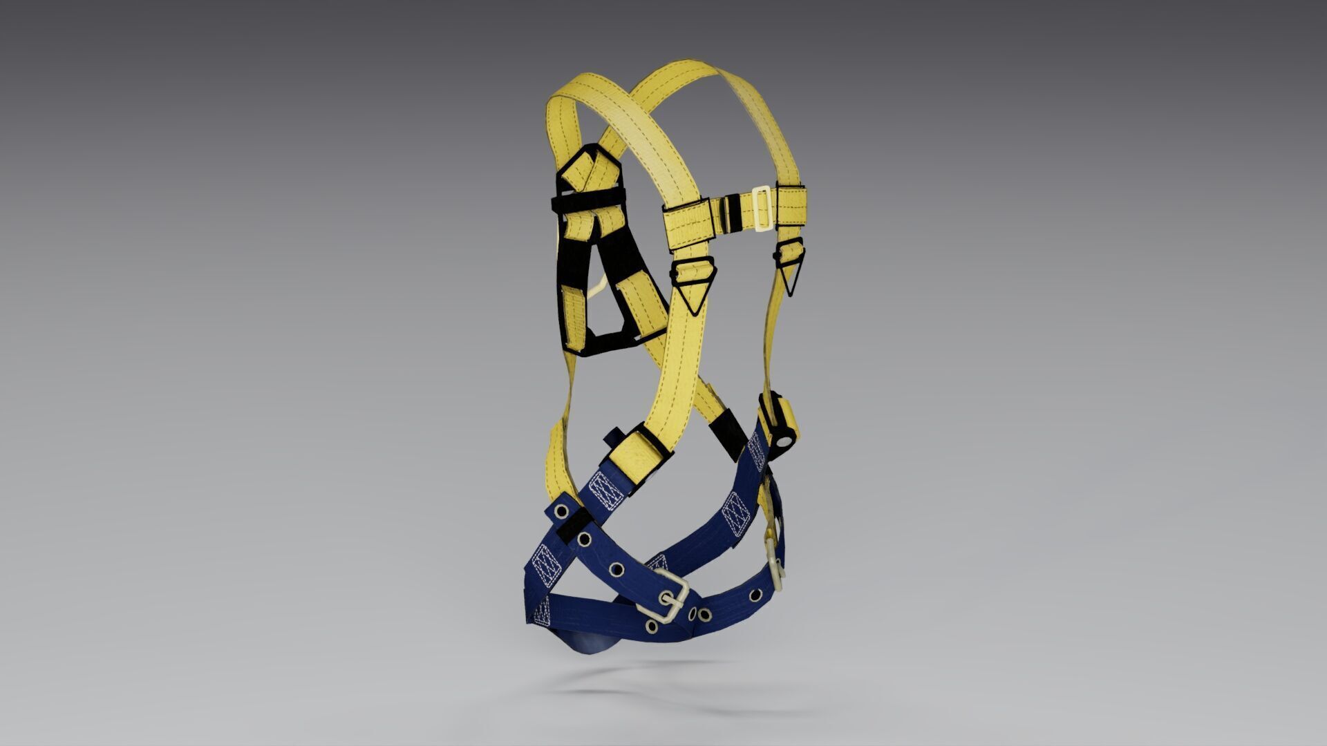 Safety Harness Low-poly 3D model_7