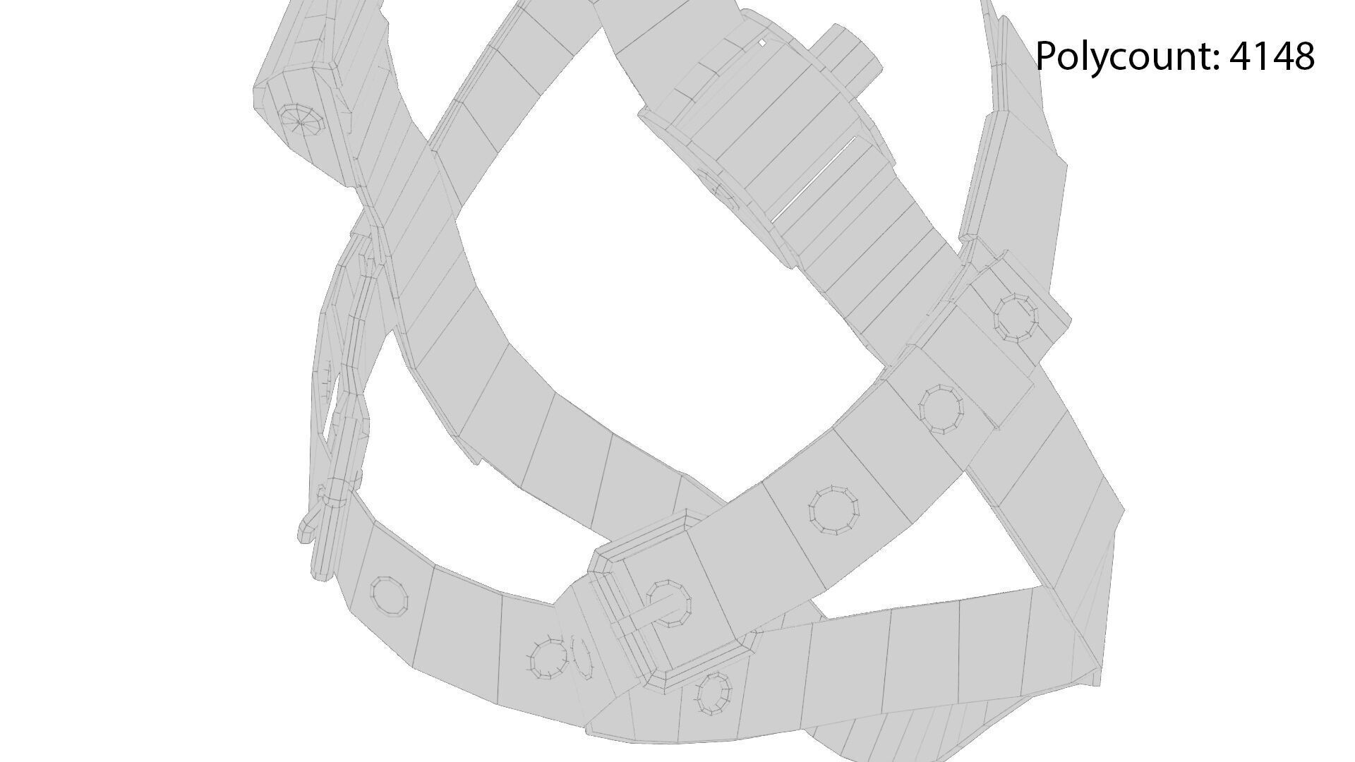 Safety Harness Low-poly 3D model_20