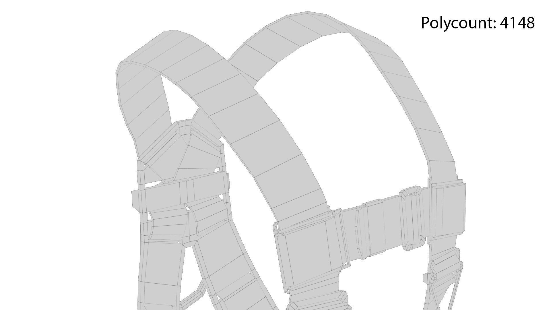 Safety Harness Low-poly 3D model_19