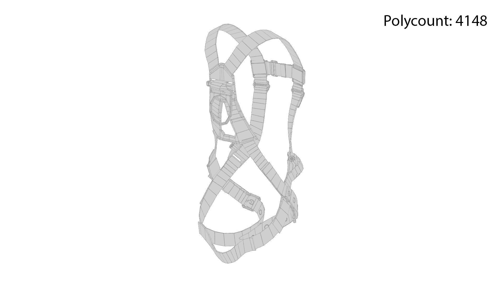 Safety Harness Low-poly 3D model_16