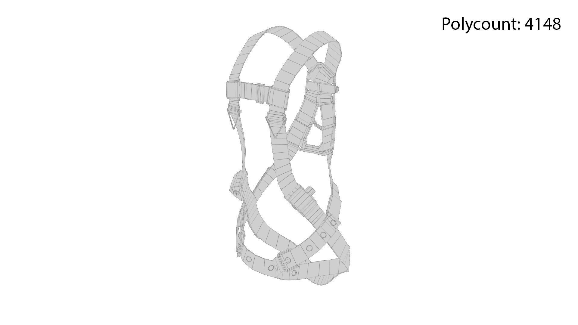 Safety Harness Low-poly 3D model_12