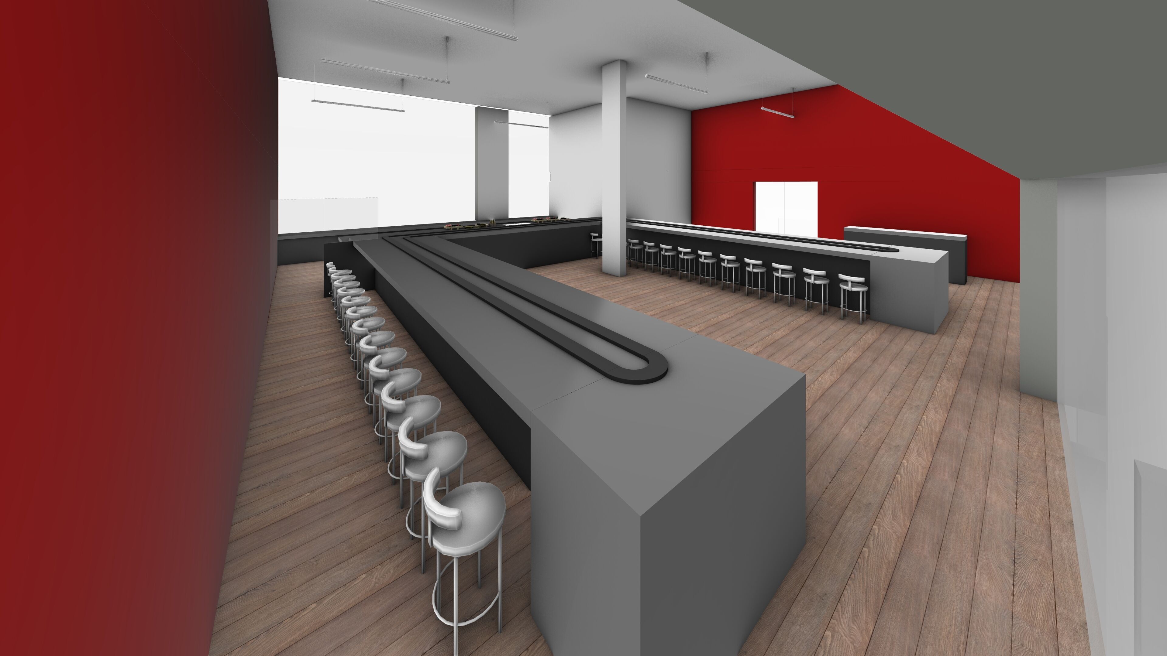 Kaiten Sushi Bar 3D model_1
