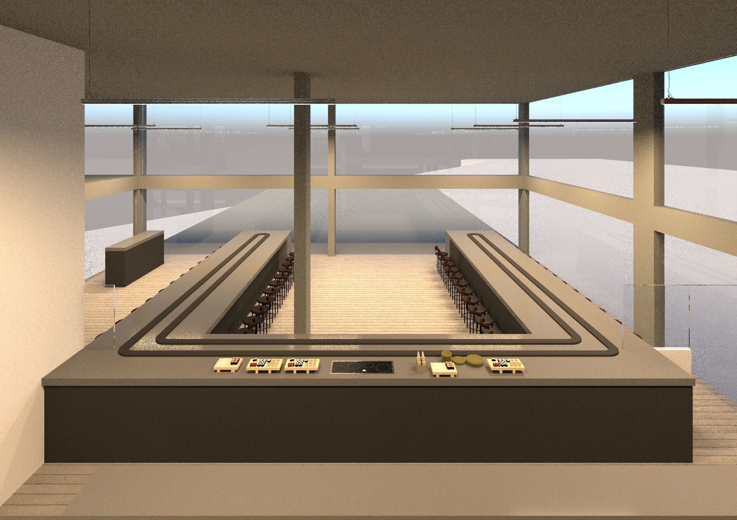 Kaiten Sushi Bar 3D model_16