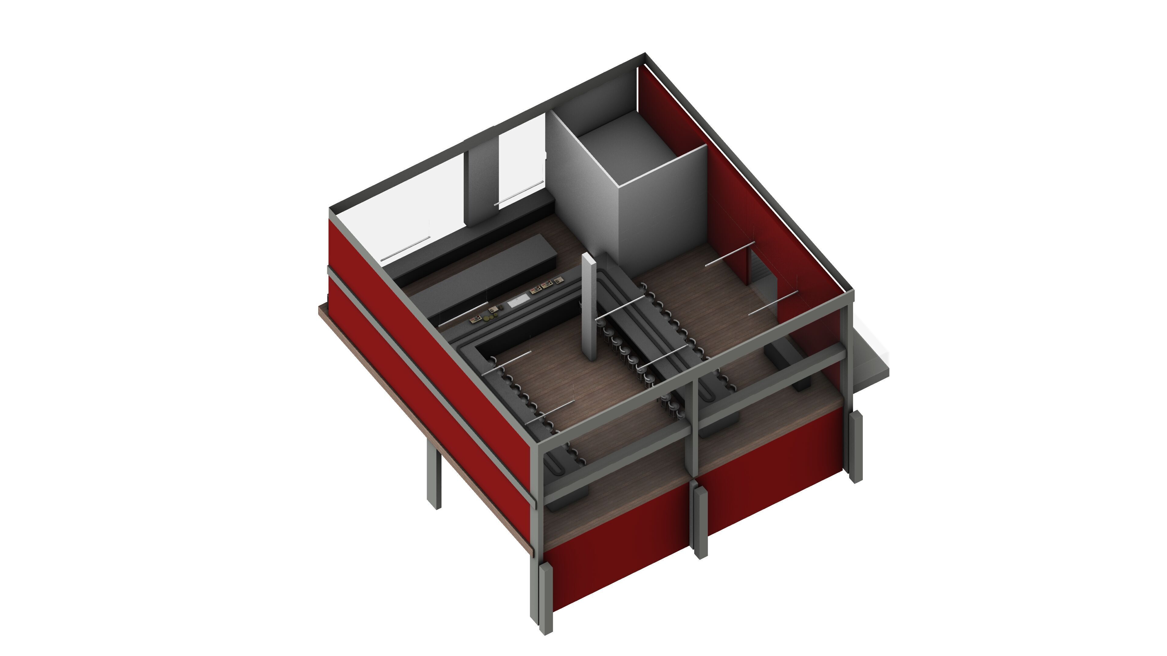 Kaiten Sushi Bar 3D model_8